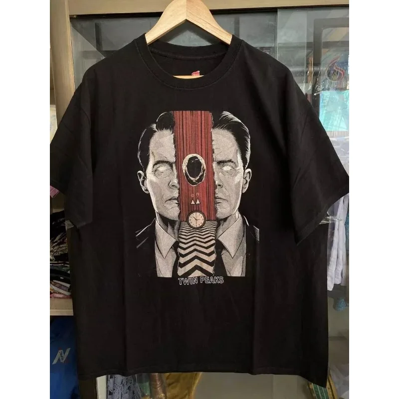 David Lynch T-shirt From Shuangfeng Town, Suitable for Both Men and Women, Summer New Y2K Harajuku Style Retro Casual T-shirt