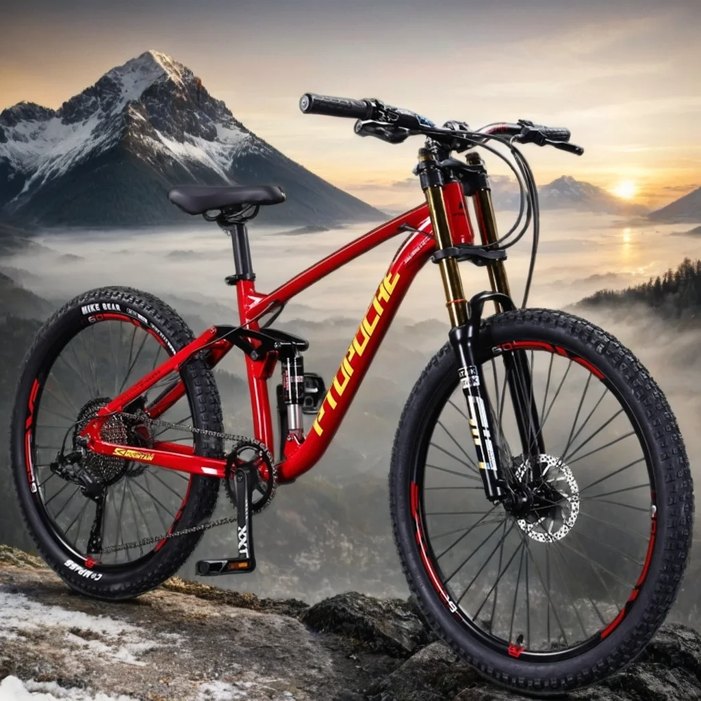 Downhill Mountain Bike Off-road Bicycle 26/27.5Inch Double disc brake atm front fork MTB bike Full suspension aldult student