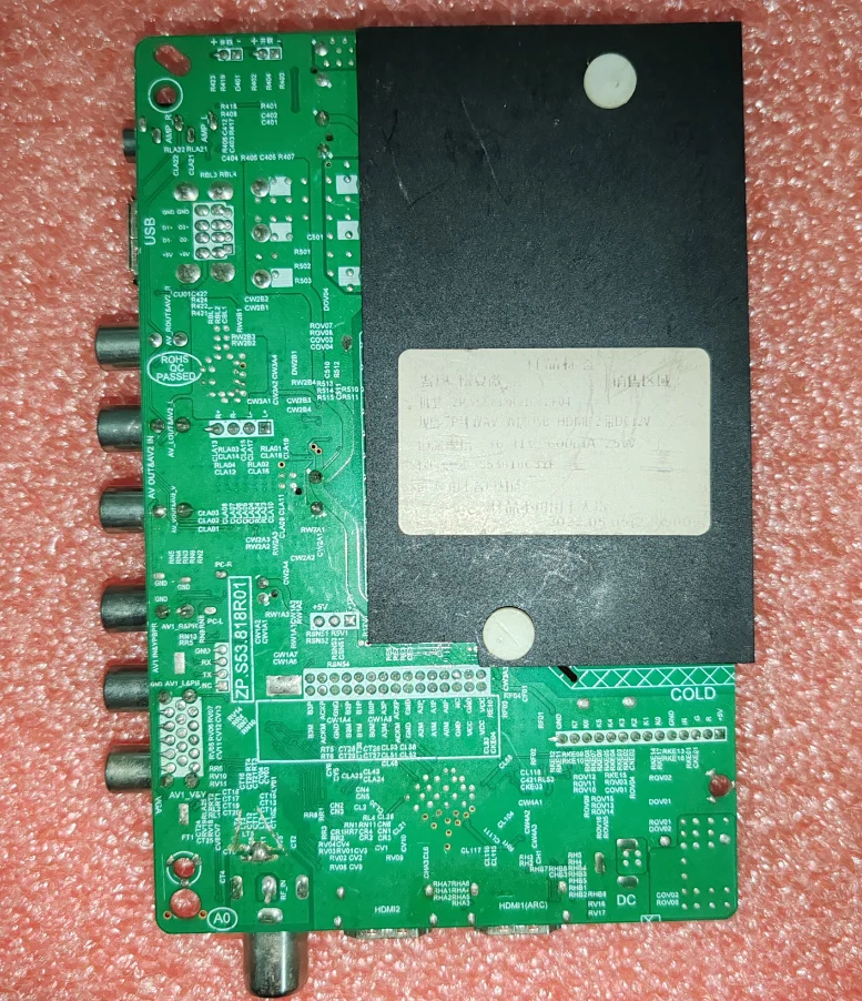 ZP.S53.818R01-Carte mère TV 3 en 1, testée, photo physique, pour 2AV, 36 à 41V, 600mA