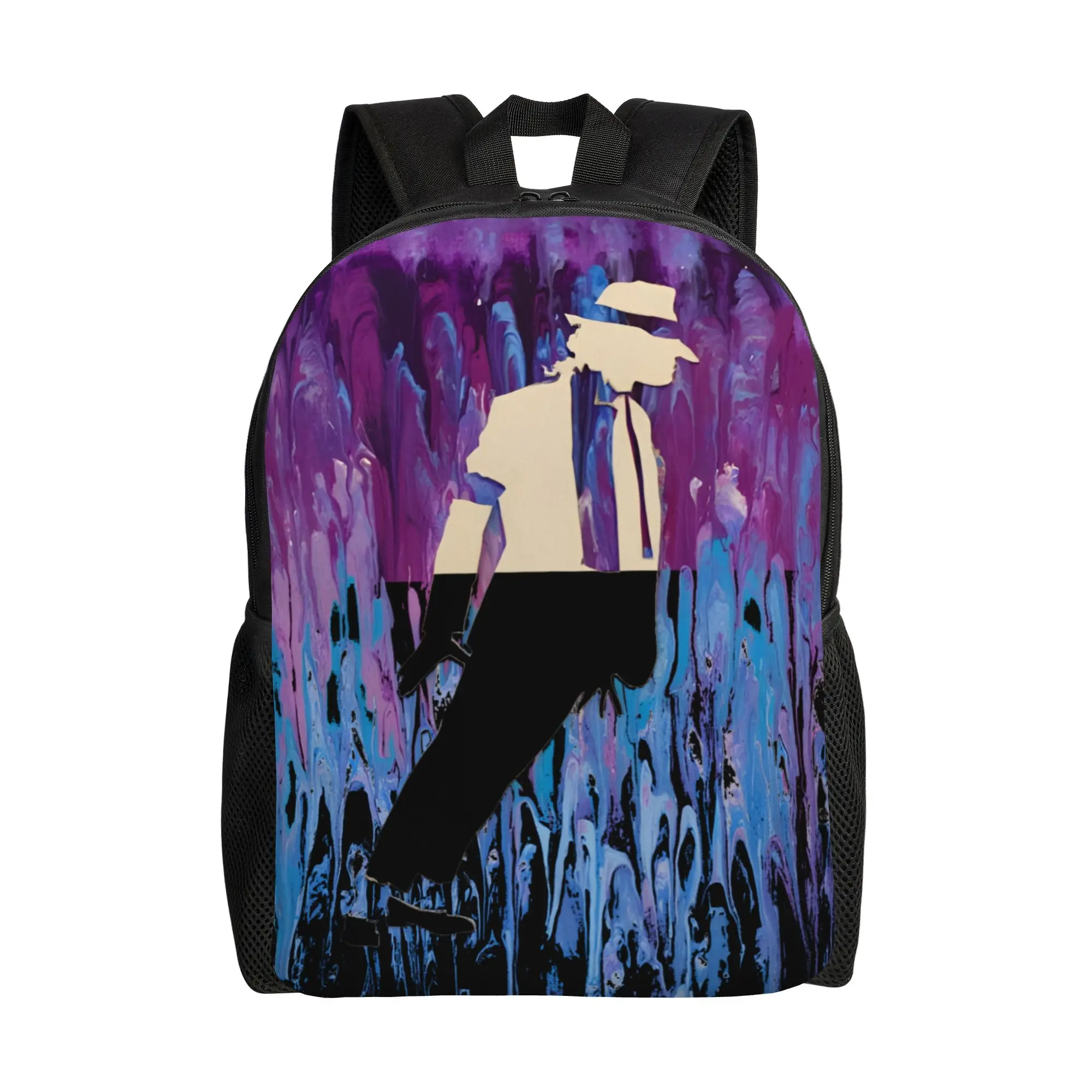 Back to school season MJ King of Pop5 Knapsack  Male Lady Light Backpack
