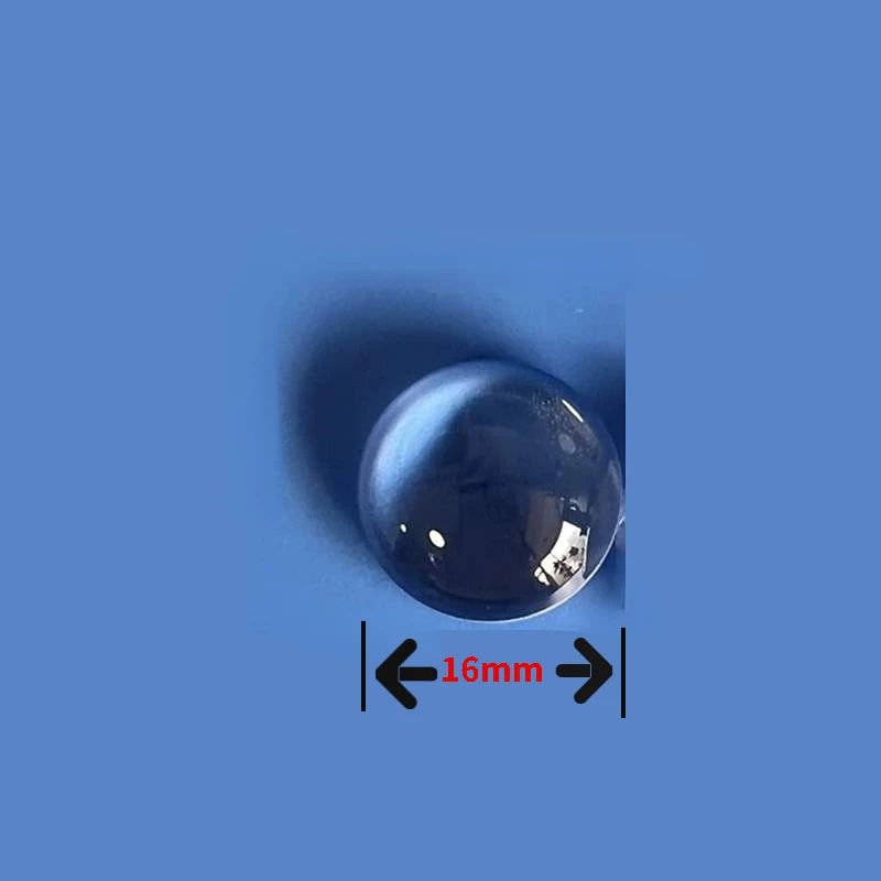 

1PC 16mm Small K9 Optical Glass Focal Length Double Convex Lens Focus 27mm Double-Sided 400-700nm Permeation Enhancement Film