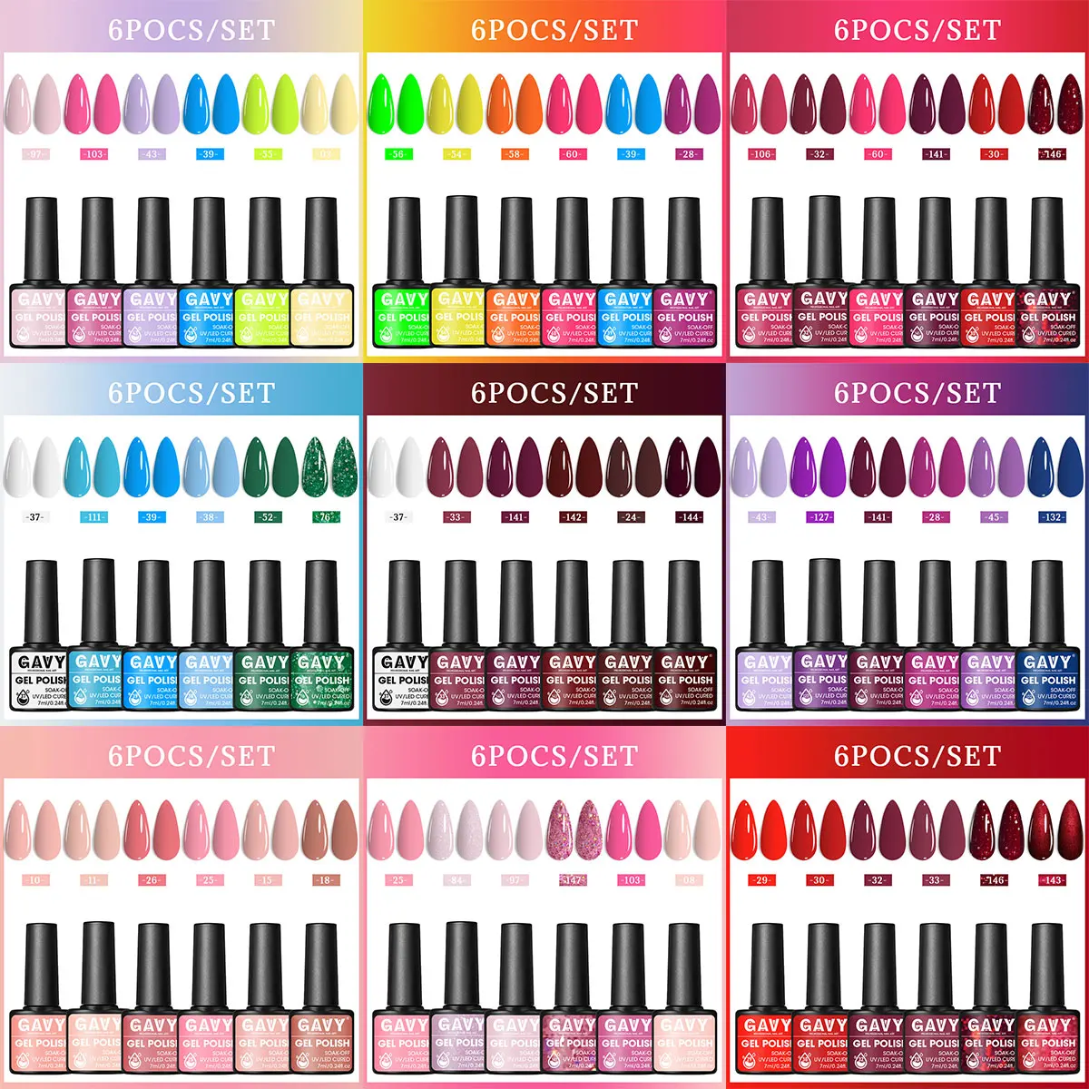 Gavy 6-Piece Nail P…