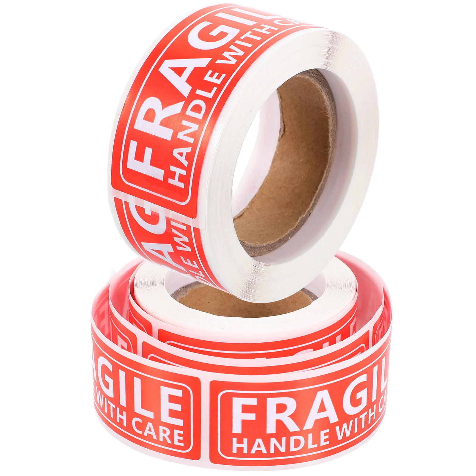 

2 Rolls Fragile Stickers Adhesive Warning Signs Safe Transportation Package Handle Care Strong Premium Material Self