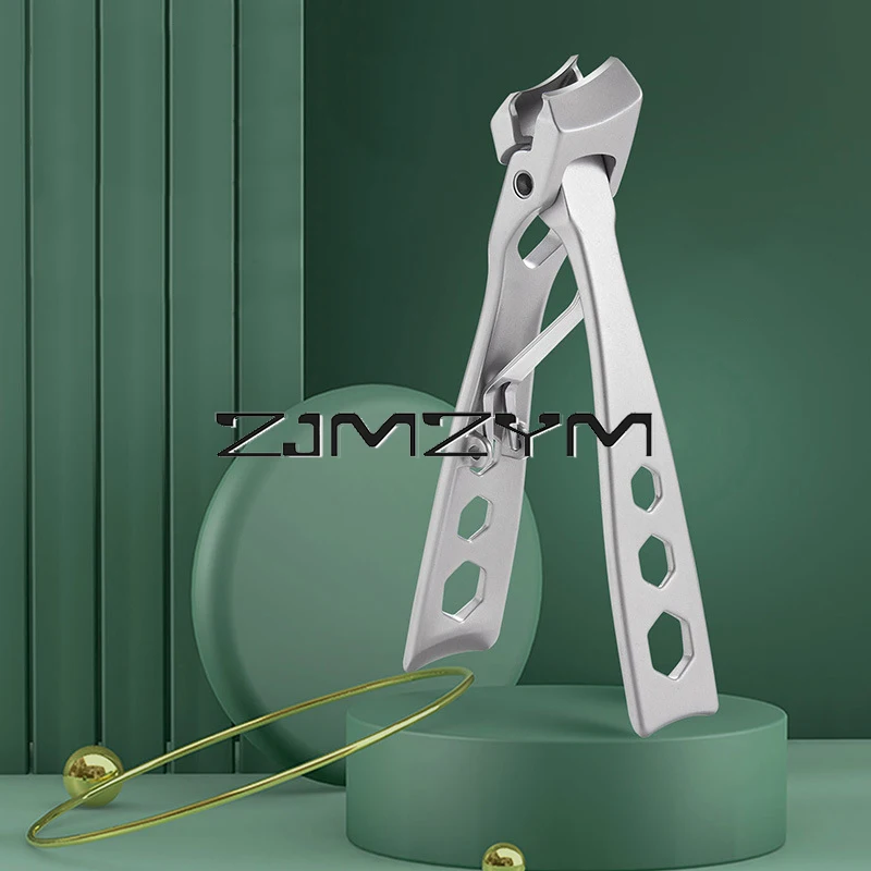 2 In 1 Splash-proof Nail Clippers With Large Opening Professional Grooming Kits Nail Care Tool  Portable Travel Kit Nail Scissor