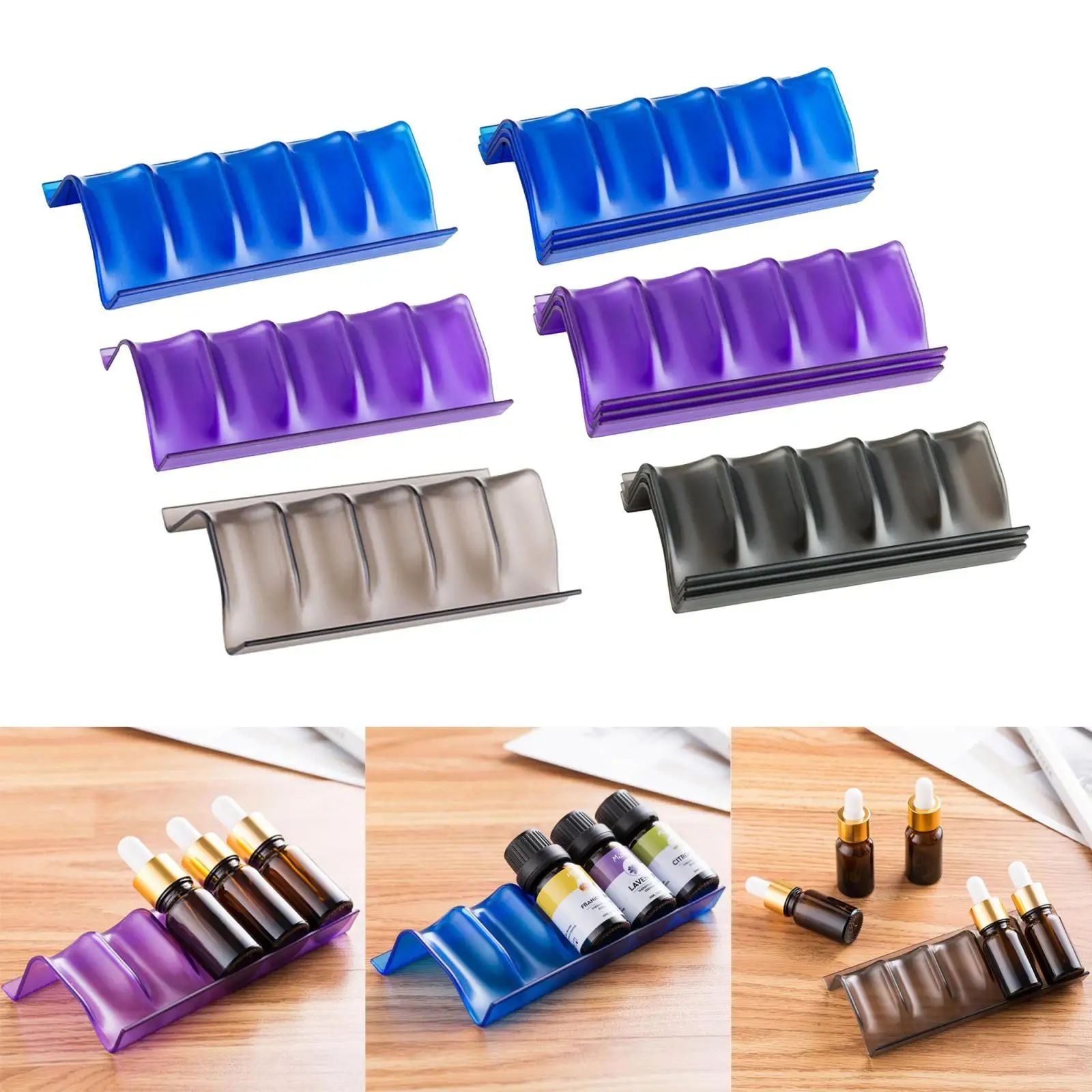 Essential Oil Storage,Essential Oil Holders Oils Rack Holds 5 Oil Bottles and