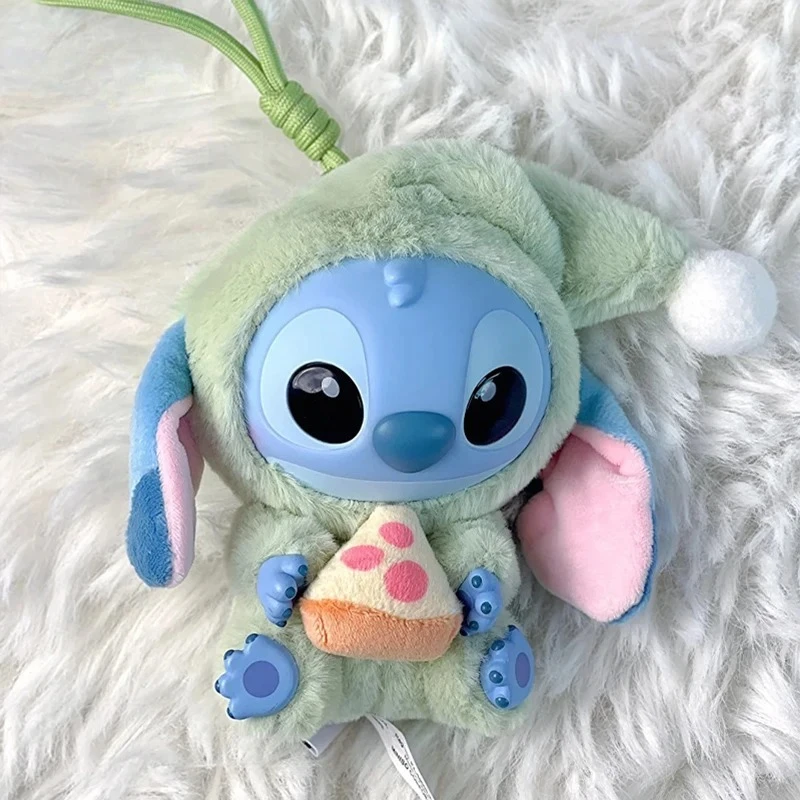 CALDO! kawaii Stitch Blind Box Bag Eat Some Thing Before Sleep Series Ciondolo in vinile Cute Doll Mystery Box Fluffy Doll Regalo a sorpresa
