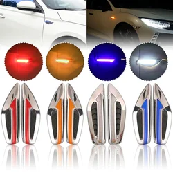 12V Car LED Side Marker Light Leaf Shape Flowing Turn Signal Waterproof Auto Lamp Accessories Side Indicator