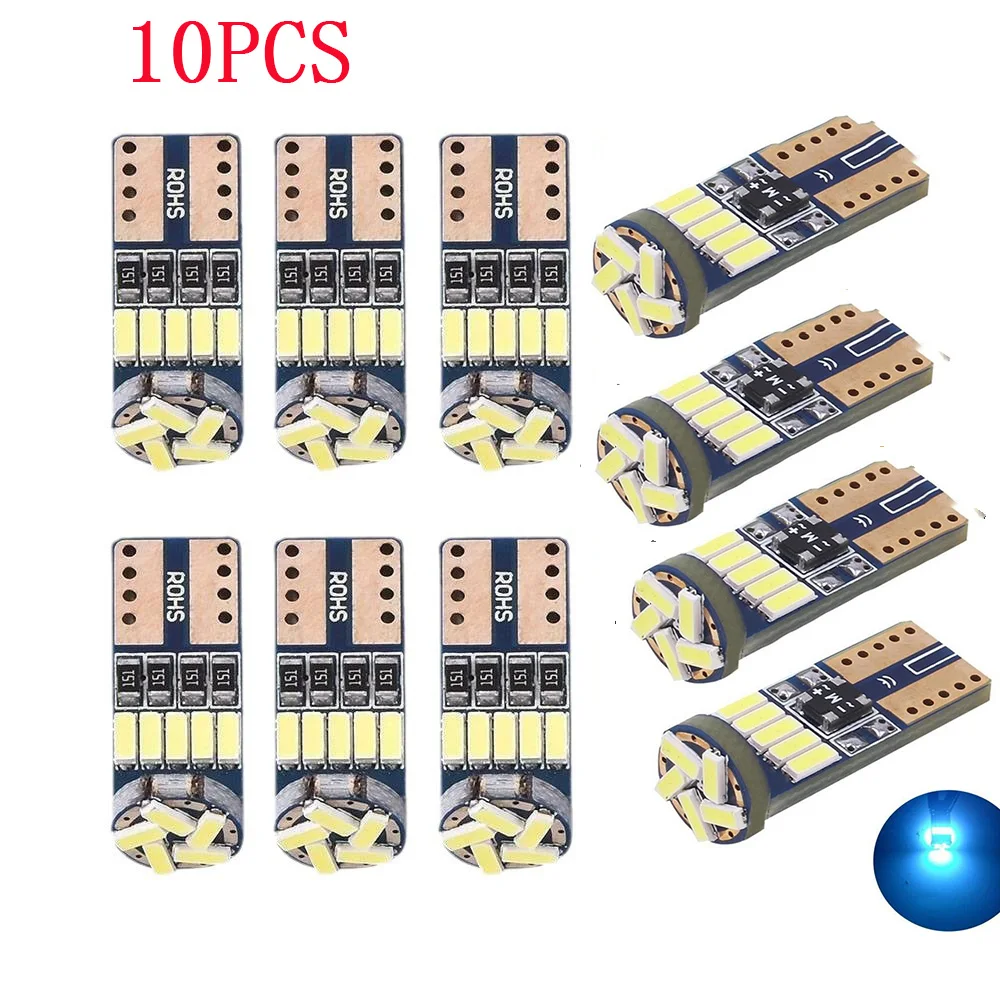 10 Stück T10 W5W Canbus-Lampen 194 LED 4014 SMD 15 LED-Lampen weiß fehlerfrei Auto Auto Keil Innenbeleuchtung D