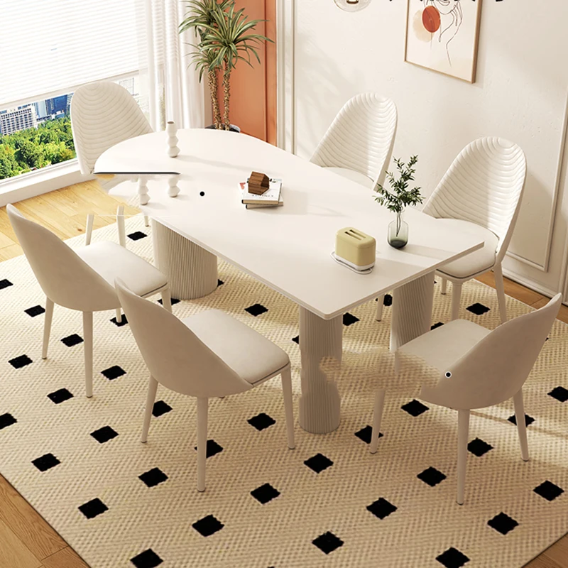 

Unique Kawaii Dining Table Waterproof Oilproof Nordic White Small Tables Modern Wood Space Saving Mesas De Comedor Furniture