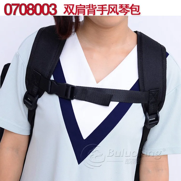 

Musicians Accordion Bag 48 60 72 Bass Black Storage Case with Pockets Accessories Portable Carry Gig Bag Accordion Case