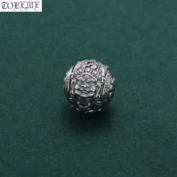 100% Silver Tibetan Yellow Jambhala Beads Vintage Sterling Zambhala Wealth Buddha Bead Jewelry Findings
