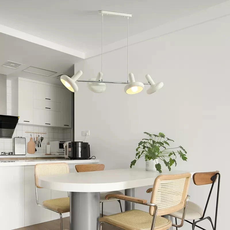 Bauhaus White Chandelier Light Living Room Bedroom Chandelier Lamps LED E27 Dining Table Hanging Suspended Lights for Kitchen