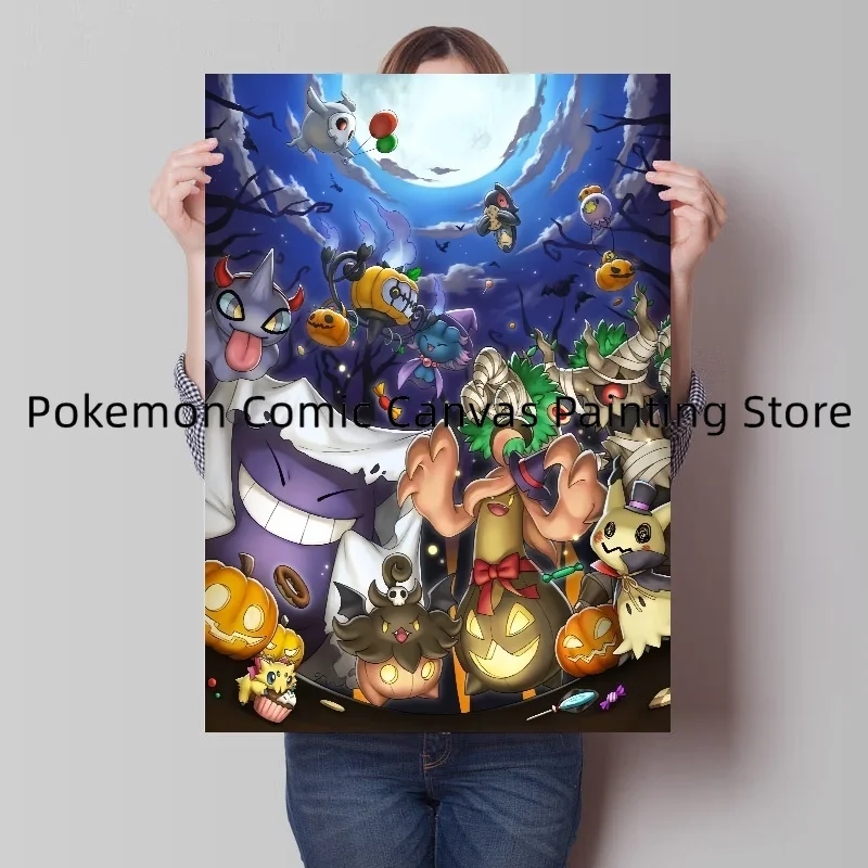 JapanAnime Pokemon Hobby & Collectibles Canvas Painting Poster and Print Wall Art Picture Home Decor Christmas Gift for Children