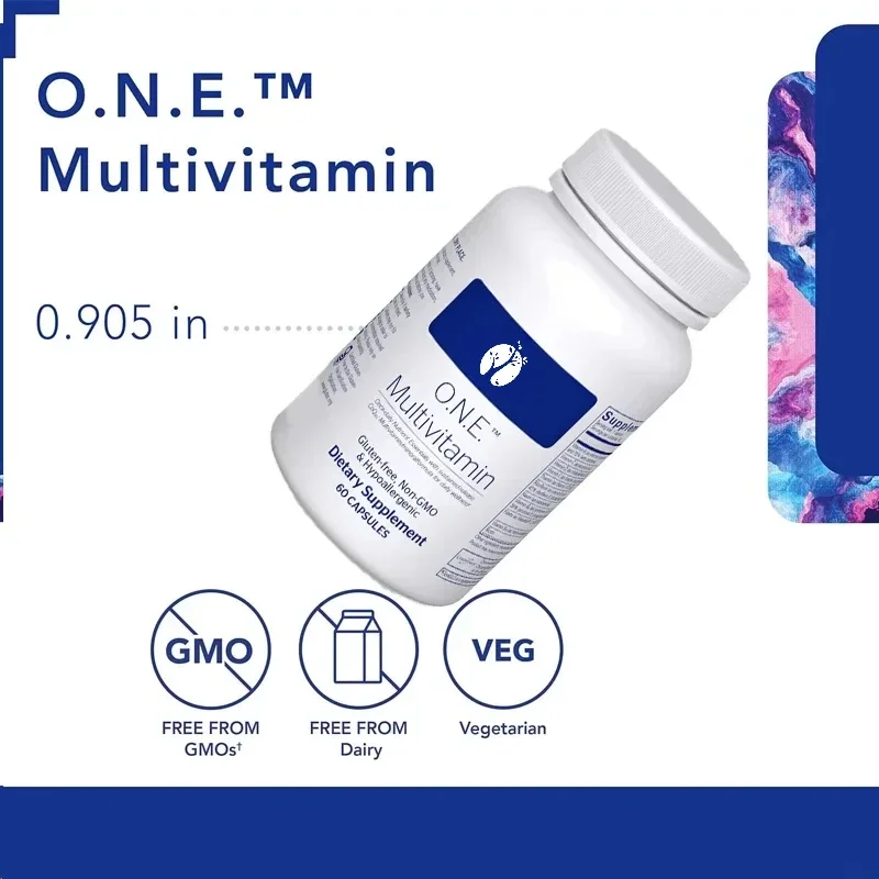 O.N.E 60 Capsules Containing Antioxidant Complex Metafolin CoQ10 and Lutein for Visual Cognitive Function and Cellular Health