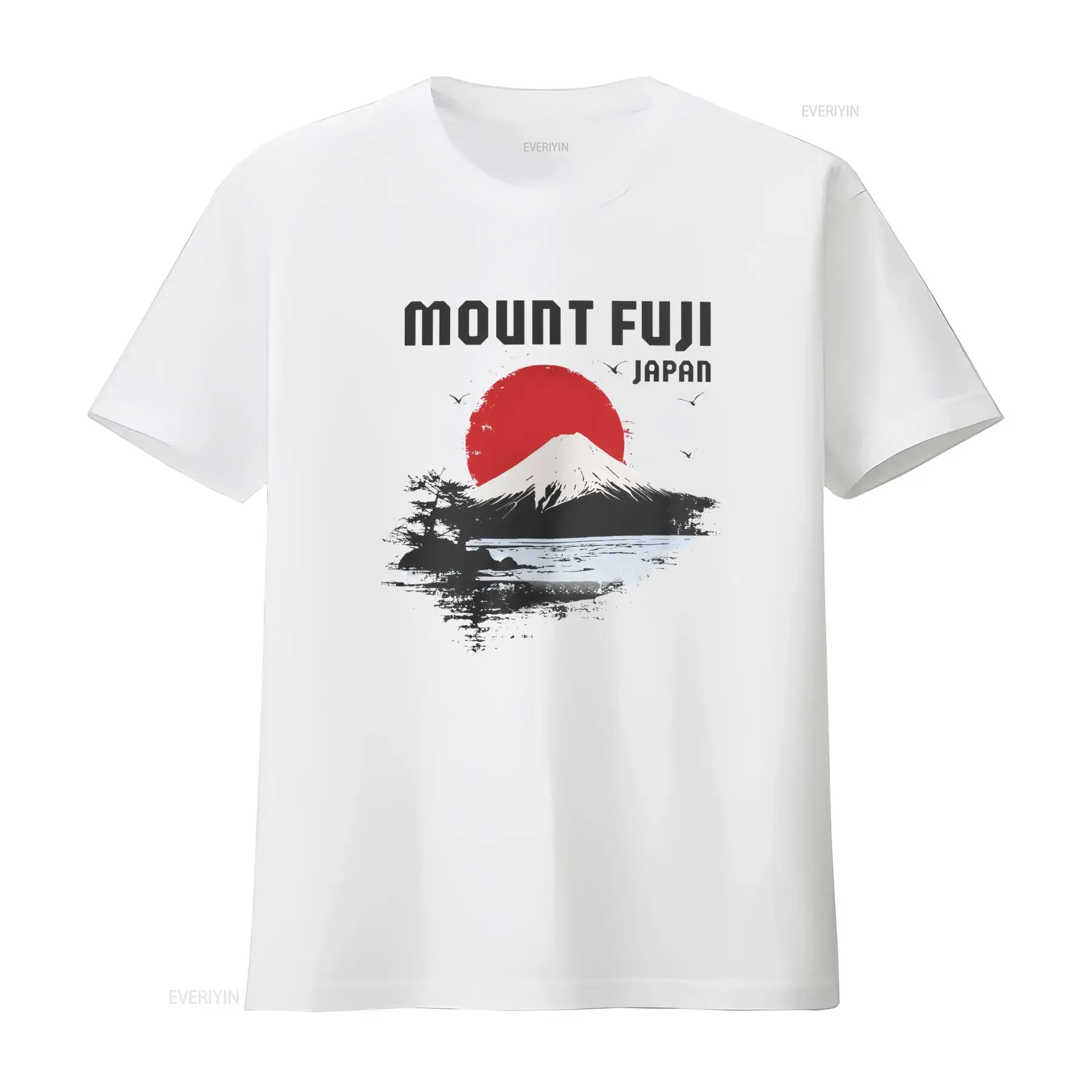 Mt Fuji Japan T Shirt for Nature Lover Top Travel Camping Vintage Style vintage Washed Breathable designer clothes graphic