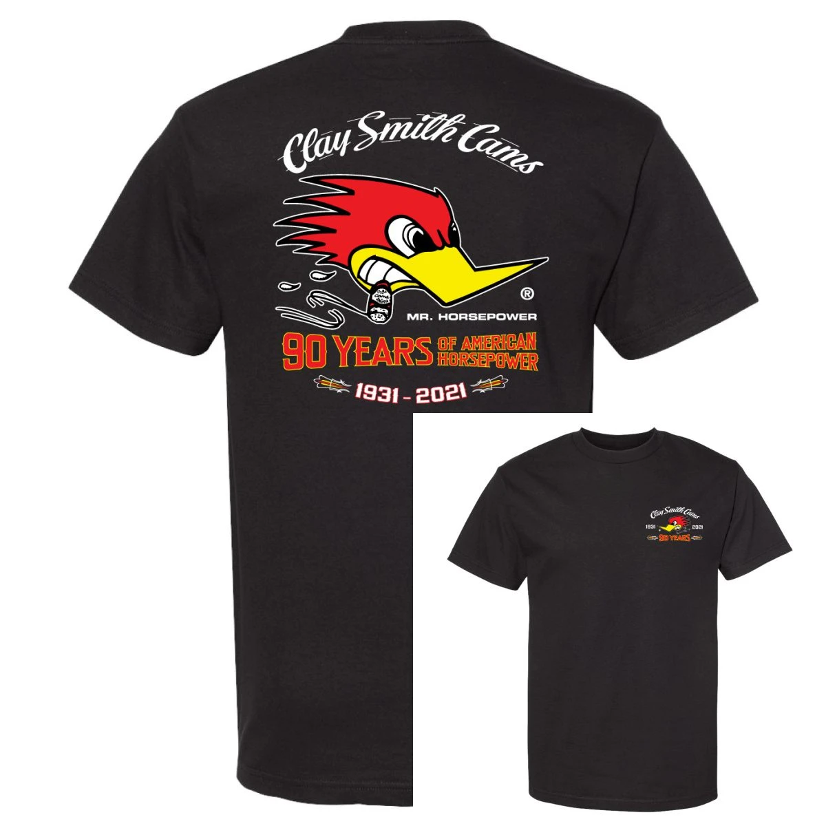 Red Woodpecker Logo Classic Racing Car Modification Brand T-Shirt Cotton Graphic Tee Men Women Summer Streetwear