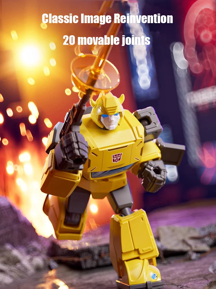 1PC Anime Movable Building Blocks People Transformers Animation Optimus Prime Bumblebee Model Collection Random Color Delivery