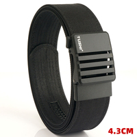 TUSHI Brand 4.3 Wide Thickened gun hanging double-layer nylon belt versatile casual outdoor IPSC tactical automatic buckle mens