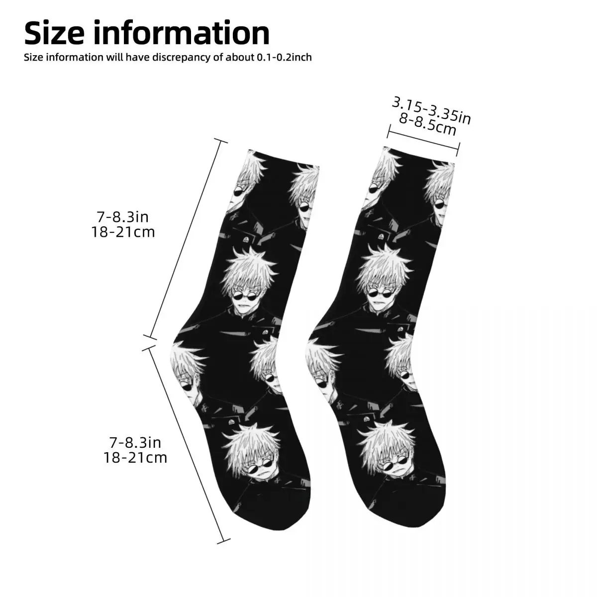 Gojo Satoru Jujutsu Kaisen Men Women Socks Outdoor Novelty Spring Summer Autumn Winter Stockings Gift