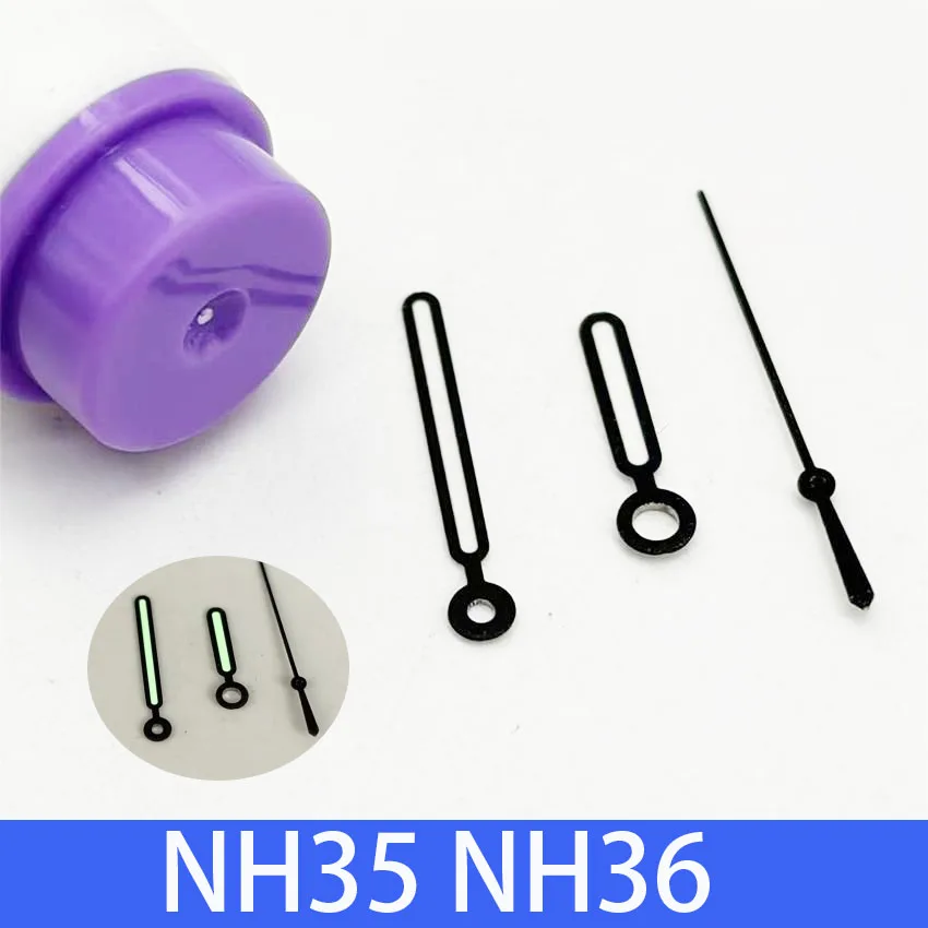 1 Set Watch Pointer Suitable For NH35 NH36 Movement Luminous Hour, Minute, Second, Three Needle Watch Accessories