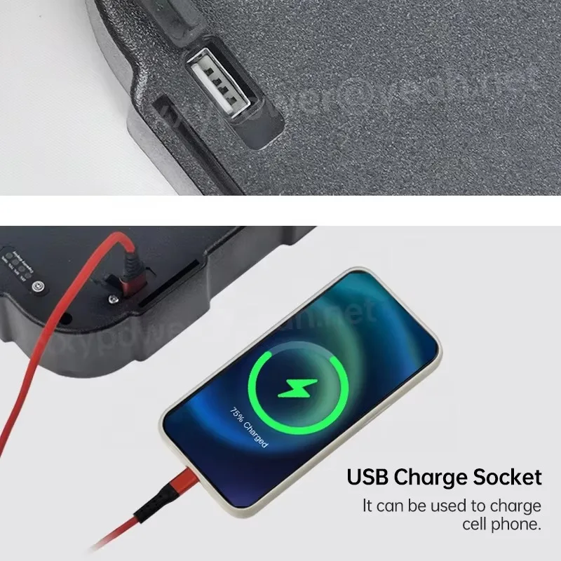 batteria triangolare per bicicletta con batteria a lunga durata 48V 24Ah