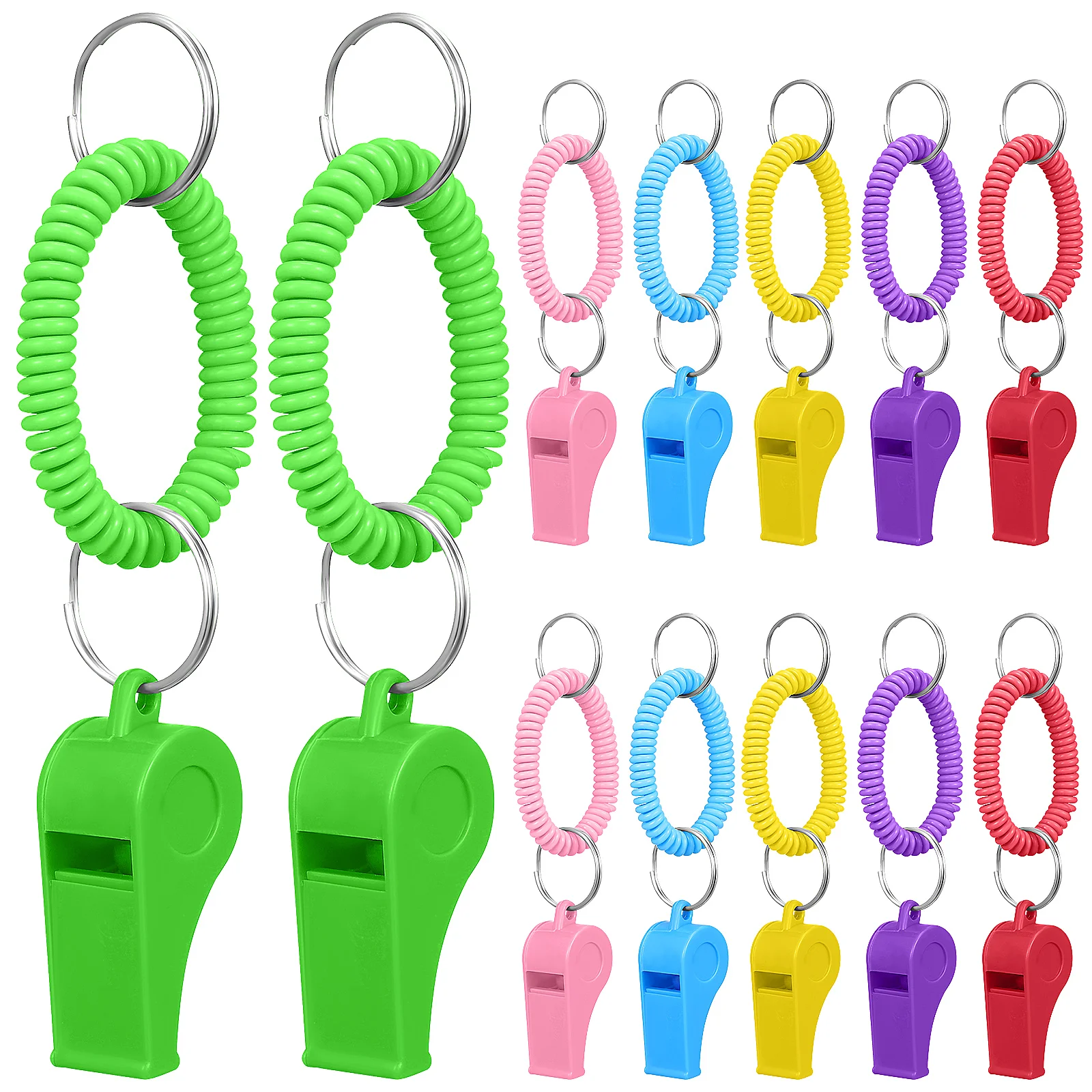 

Plastic Whistle Lifeguards for Teachers Safety Keychain Pendant Emergency Basketball Referee Decor Locket