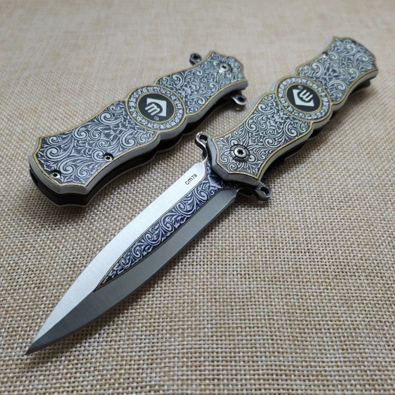 

7.82'' Pocket Knife Survival Tactical Folding Knife High Hardness Outdoor Camping Military Hunting Knives Self-defense Tools