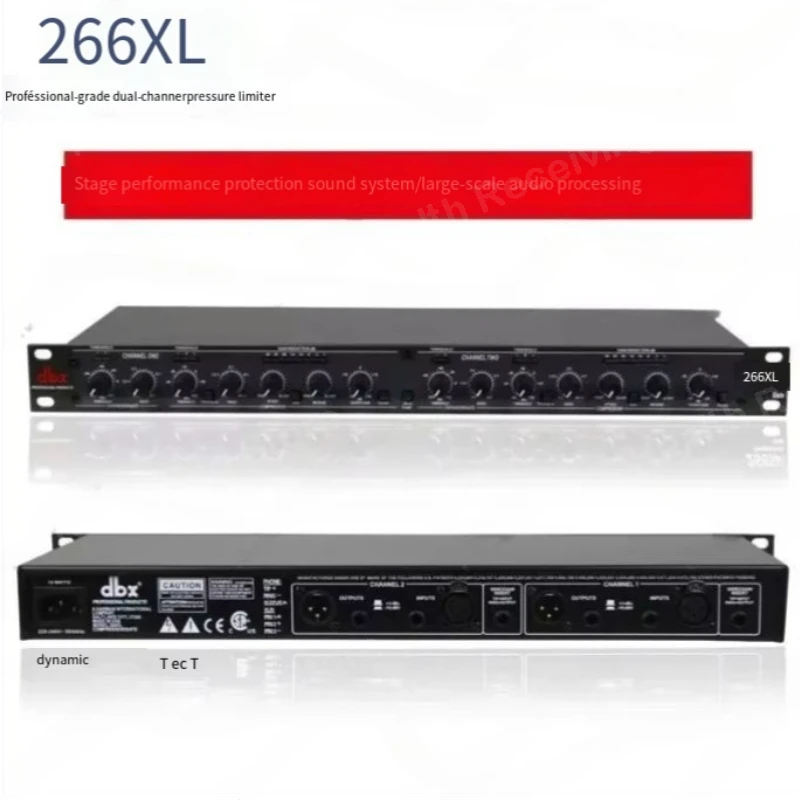 266XL Dual channel Compressor Gate  feedback canceller electronic professional sample rate dbx for sound graphic equalizer