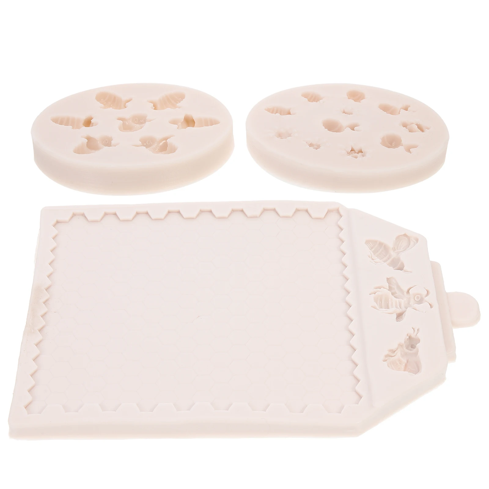 

3pcs Honeycomb Fondant Mold Silicone Cake Baking Tools Chocolate Pan Kitchen Baking Tool Safe Hygienic Easy Clean Cake Mold