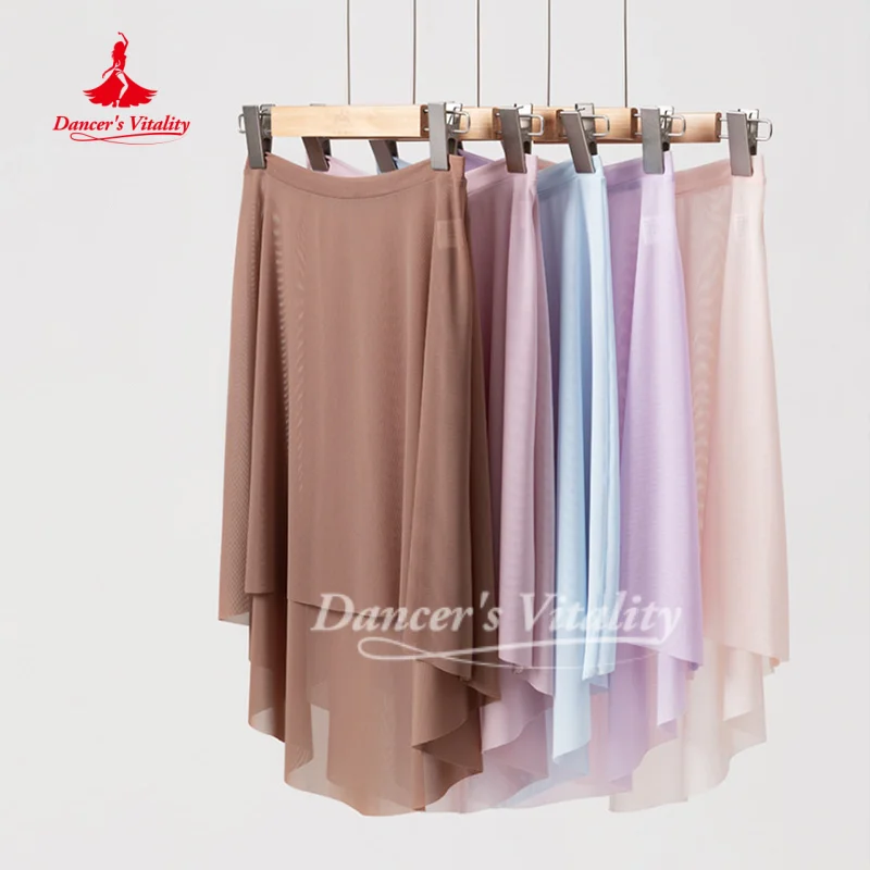 ballet-performance-skirt-comfortable-and-breathable-mesh-skirt-adult-women-dancing-class-practice-clothes-dancer's-vitality