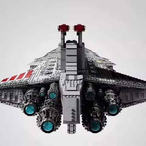 UCS Största Venator-klass Republic Attacks Cruiser Byggset Block Klossar Leksaker För Vuxna Pojkar Jul Födelsedagspresenter 6 best sales Lego Venator - №2
