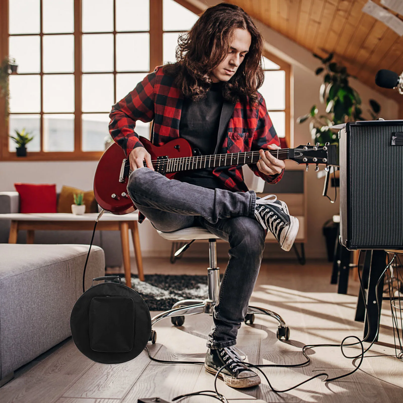 

Portable Snare Oxford Cloth Storage Pouch Musical Instrument Durable Carrying Pouch For Snare Drum Storage Simple Drum Holding