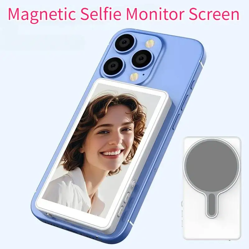 Picture 6: Magnetic Vlog Self Timer Monitor Screen Using Rear Camera Monitor For Mobile Phone Live Streaming Creating Content Self-Timer