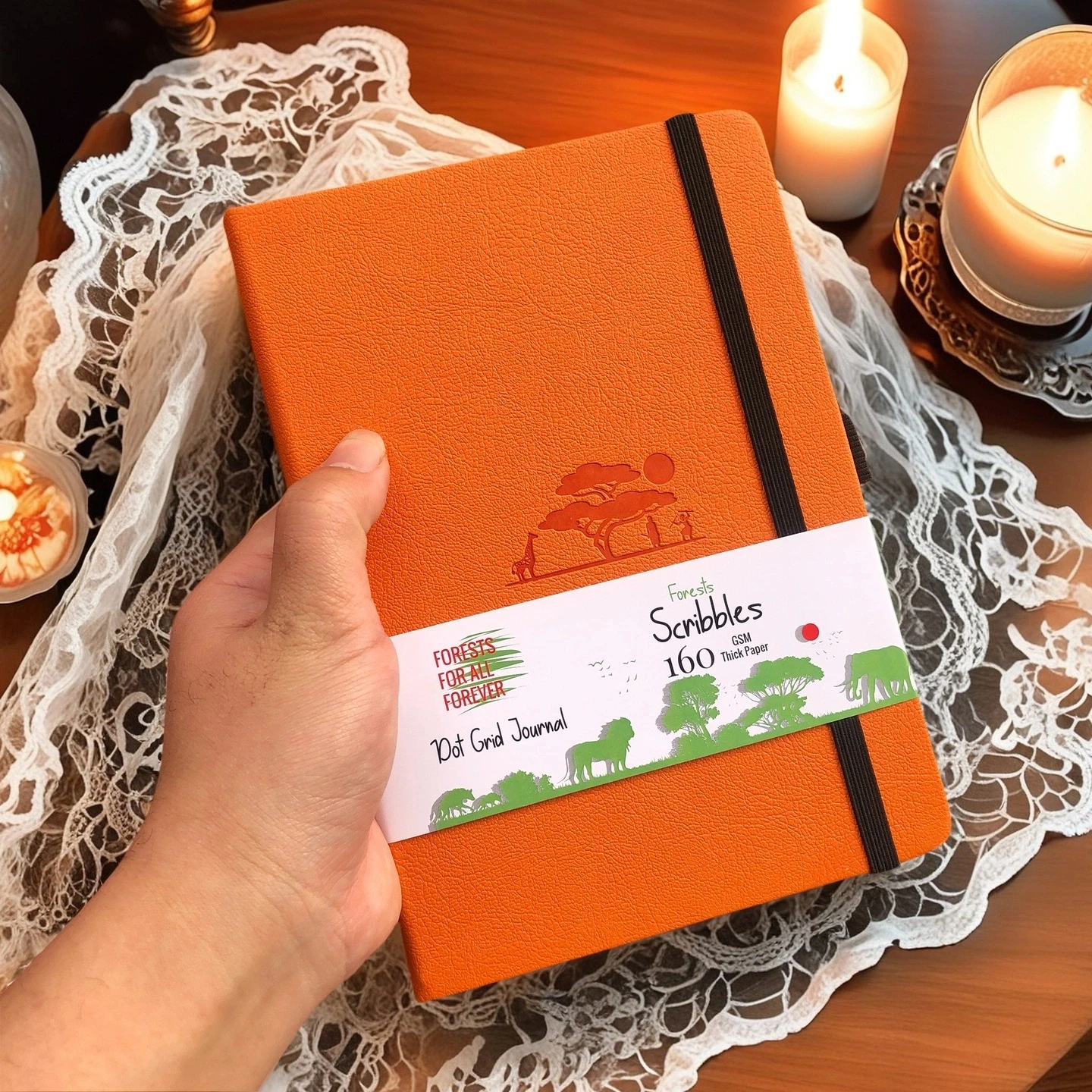 A5 Dot Grid Planner – BUJO PU Journal, Numbered 160 Pages, Flat Open, Ideal for Bujo Enthusiasts