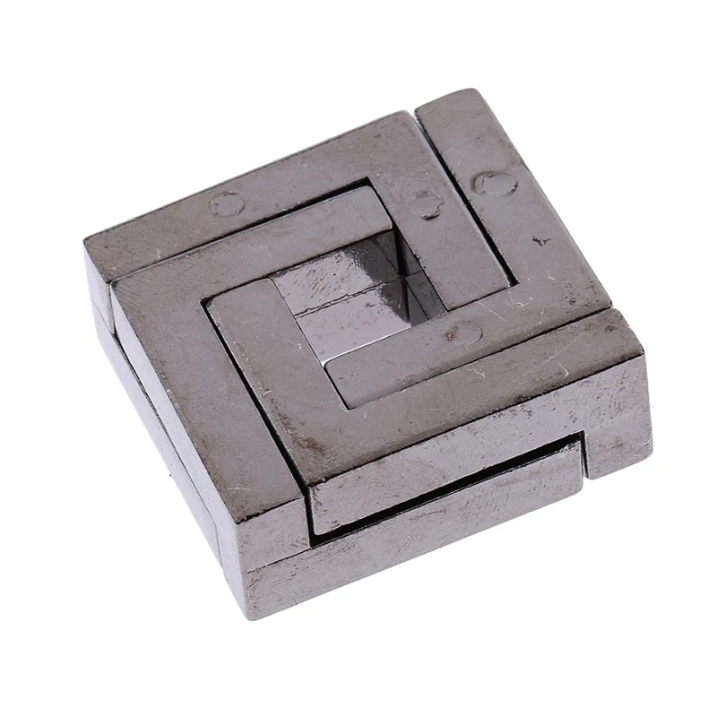 Square Lock Metal 3D Puzzles Quebra Cabeça Rompecabezas IQ Games Adults Kids Brain Teaser игрушки для детей