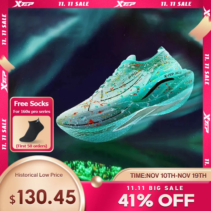 

Xtep 160X 3.5 pro кроссовки профессиональный марафон PB карбоновая пластина спортивная обувь амортизирующие амортизирующие кроссовки 976419110084