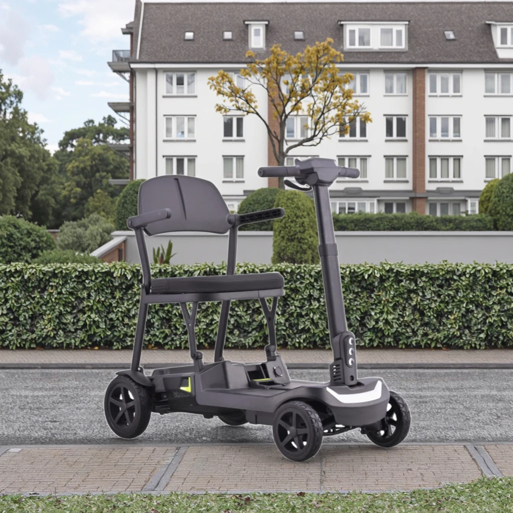 

Четырехколесный электрический самокат для пожилых людей, самокат с сиденьем, 30 км, для езды на большие расстояния, для людей с ограниченными возможностями, самокат для мобильности