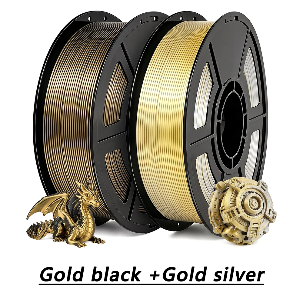 3D Printing Gold - 250g x 2 3D-Drucker-Filament PLA Seiden-Gold
