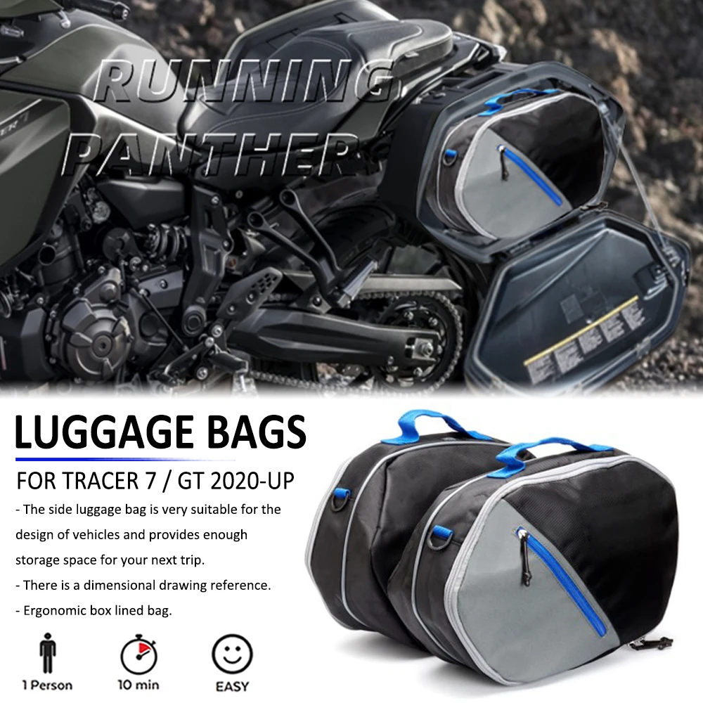 

Motorcycle Waterproof Side Case Box Luggage Liner Inner Bag Storage Saddle Bags For YAMAHA TRACER 7 / 700 GT 7GT 700GT 2020-2022