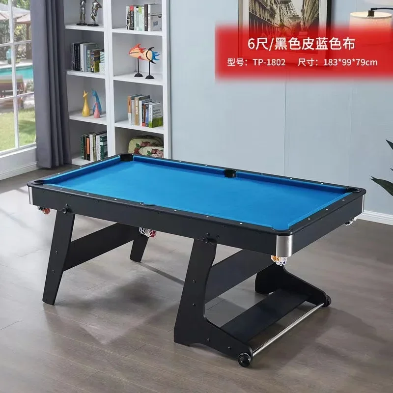 卸売価格 室内スポーツゲーム ビリヤード台 ポータブルミニ 6フィート エンジニアードウッド 折りたたみ式プールテーブル
