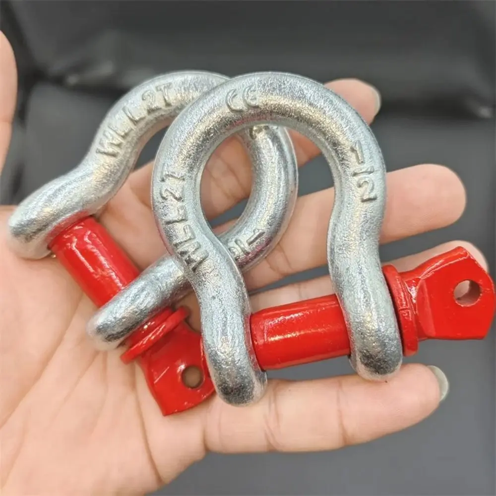 3Ton Working Load D Ring Shackles Forged Carbon Steel Heavy Duty Shackle Hitch Receiver Anchor Shackles Rigging Applications