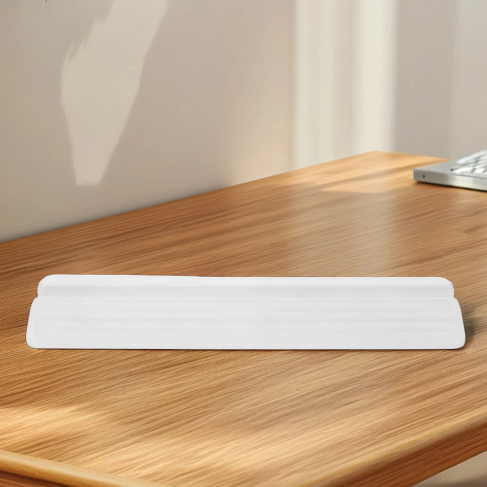 

2pcs White Floor Transition Ramp Threshold Gap Bridge For Baby Gate Anti Kick Safety Guardrail Holder Height