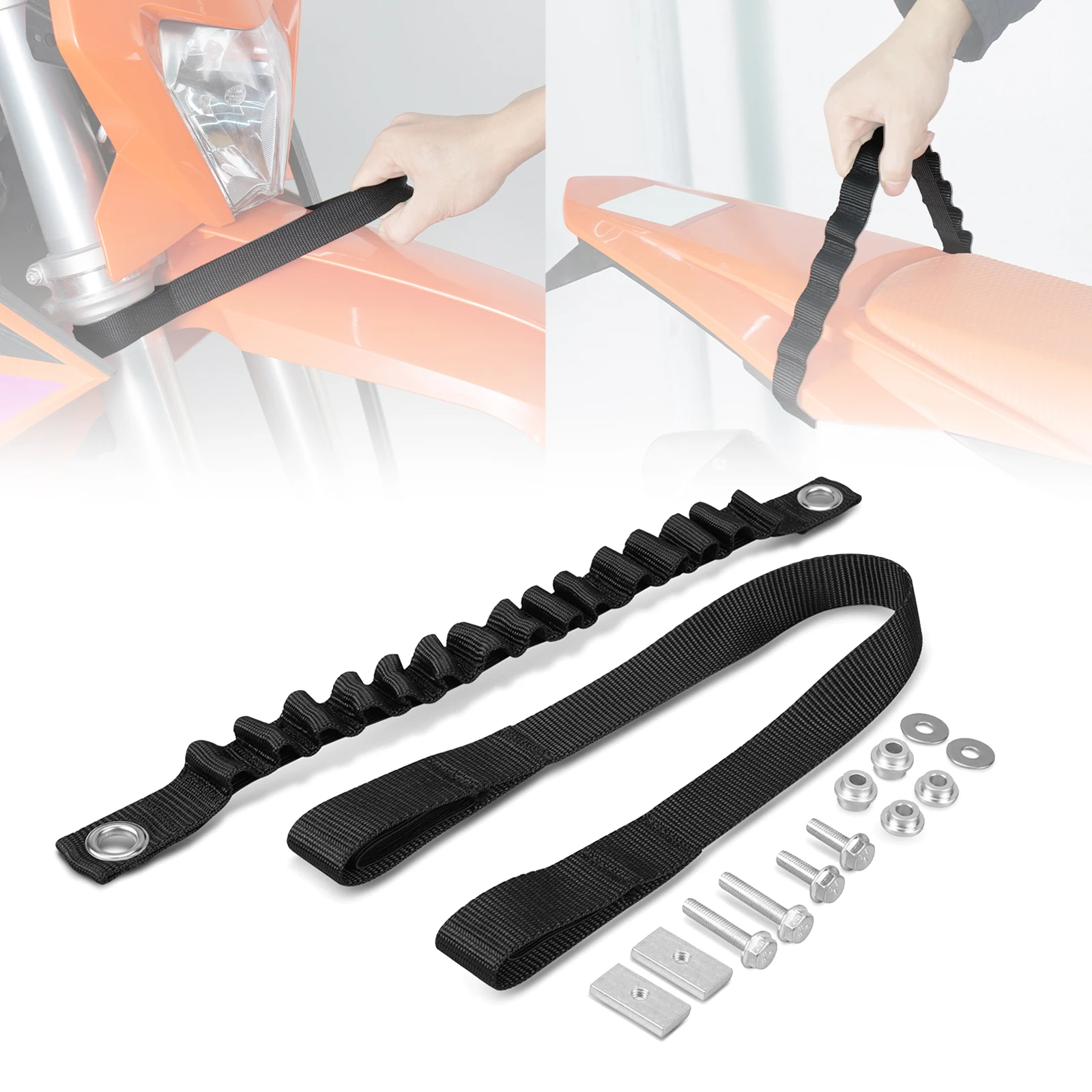 

2024 For Husqvarna TE 300 TE FE 150 200 250 300 350 400 450 501 Front Rear Fender Lift Pull Holding Strap FC TC FX TX 2023-2024