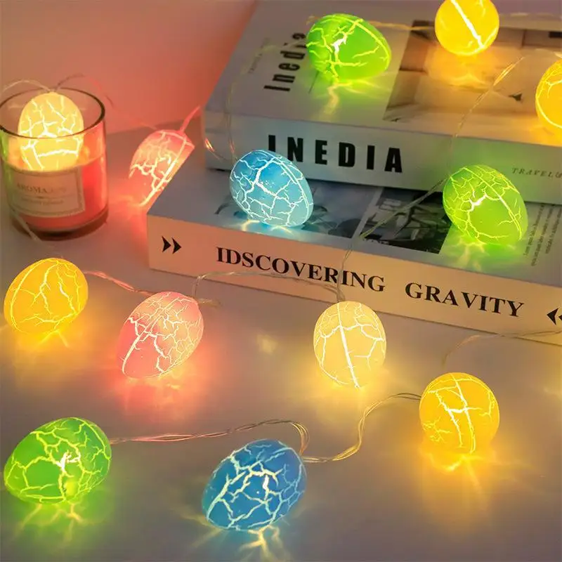 Christmas Decoration 2023 Crack Egg LED Light String Lamp Garden Festival Lighting Strings Room Decor New Year Atmosphere 154