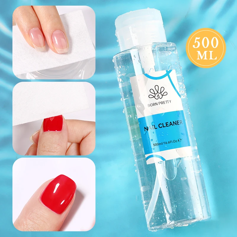 Geboren hübsche 500ml Nagel gel entferner flüssiger Reiniger entfernen klebrige Schicht von UV/LED-Gelen permanente Emails saubere Bürsten Gel nägel