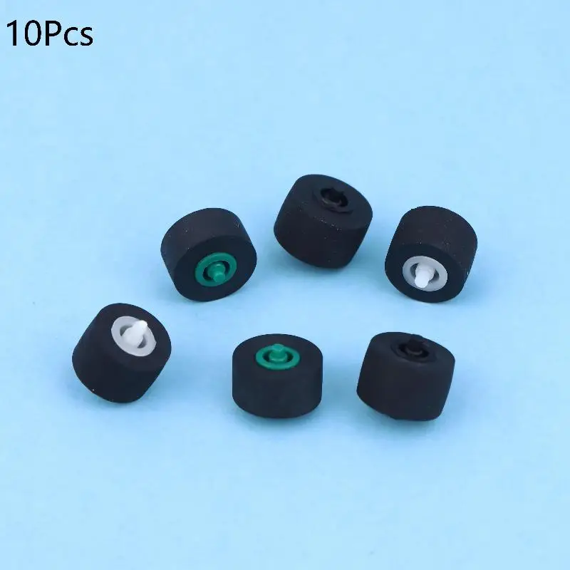 10Pcs 10x6x1.5x10mm  Radio Movement Pinch Roller Wheel With Shaft For Tape Recorder Cassette Player Audio Accessories view 3