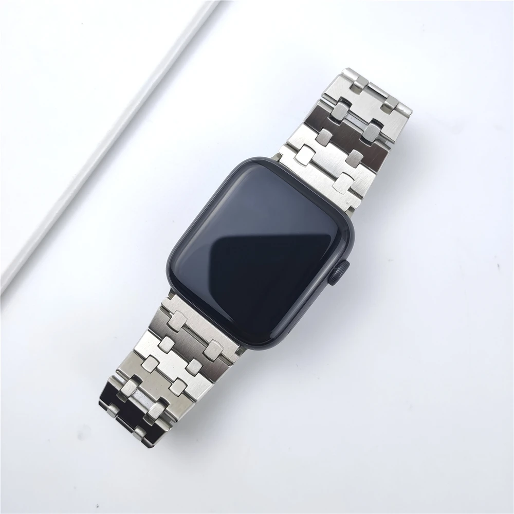 For apple watch ultra 2 49mm band 8 9 45mm 44mm serie 7 6 se 5 4 41mm 40mm iwatch 3 apple watch 42mm stainless steel bracelet