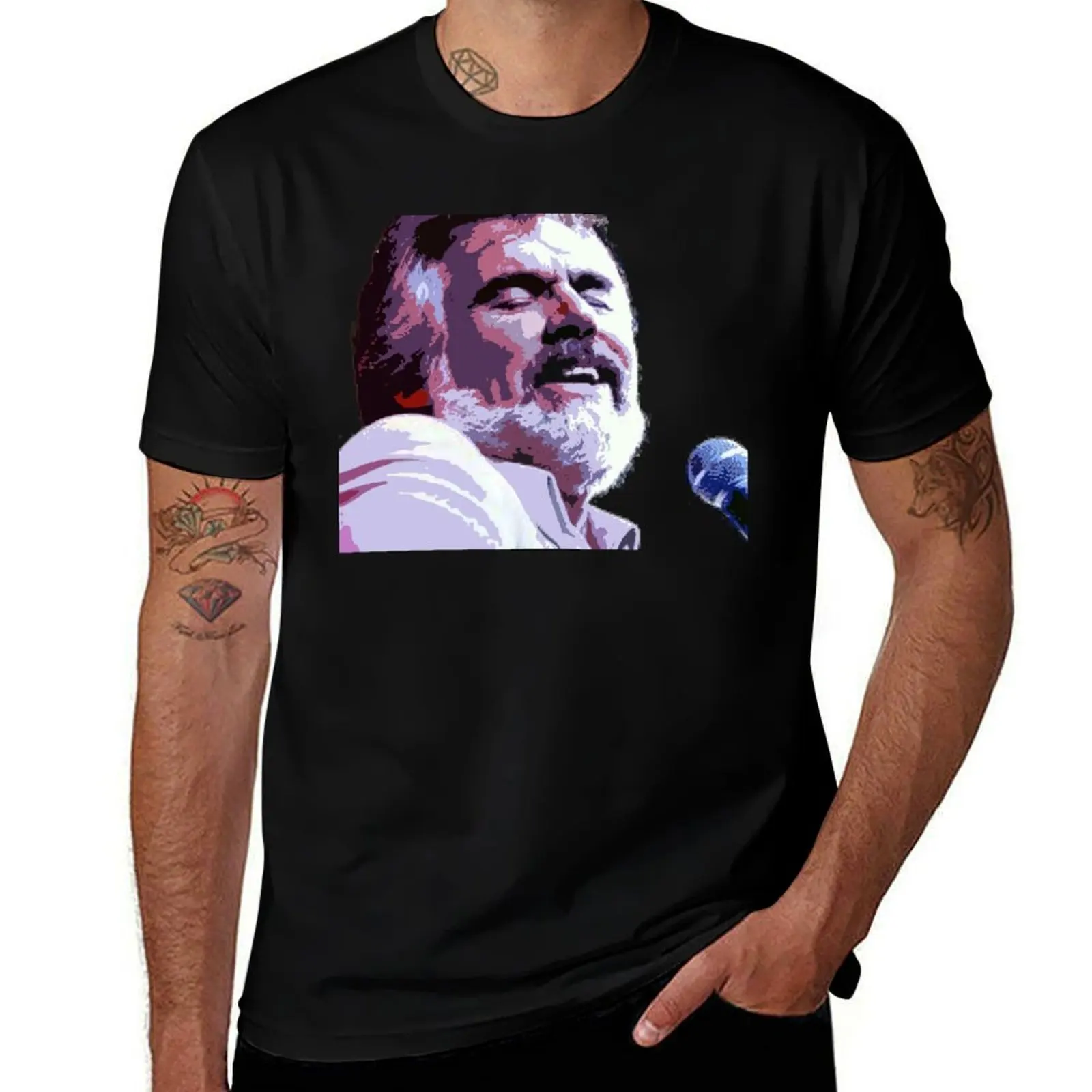 

Kenny Rogers T-Shirt Big Size Simple T-Shirt