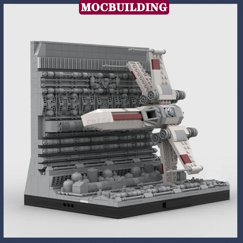 MOC Space Film Modular Display Series N1 Starfighter Building Block Assembly Collection Series Toy Gifts