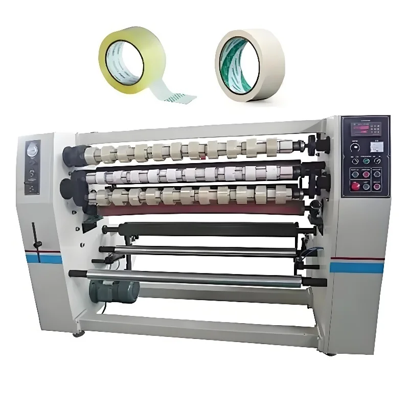 High Output And Good Price Bopp Adhesive Jumbo Roll Packaging Tape Slitting Rewinding Opp Slitter Rewinder Hine